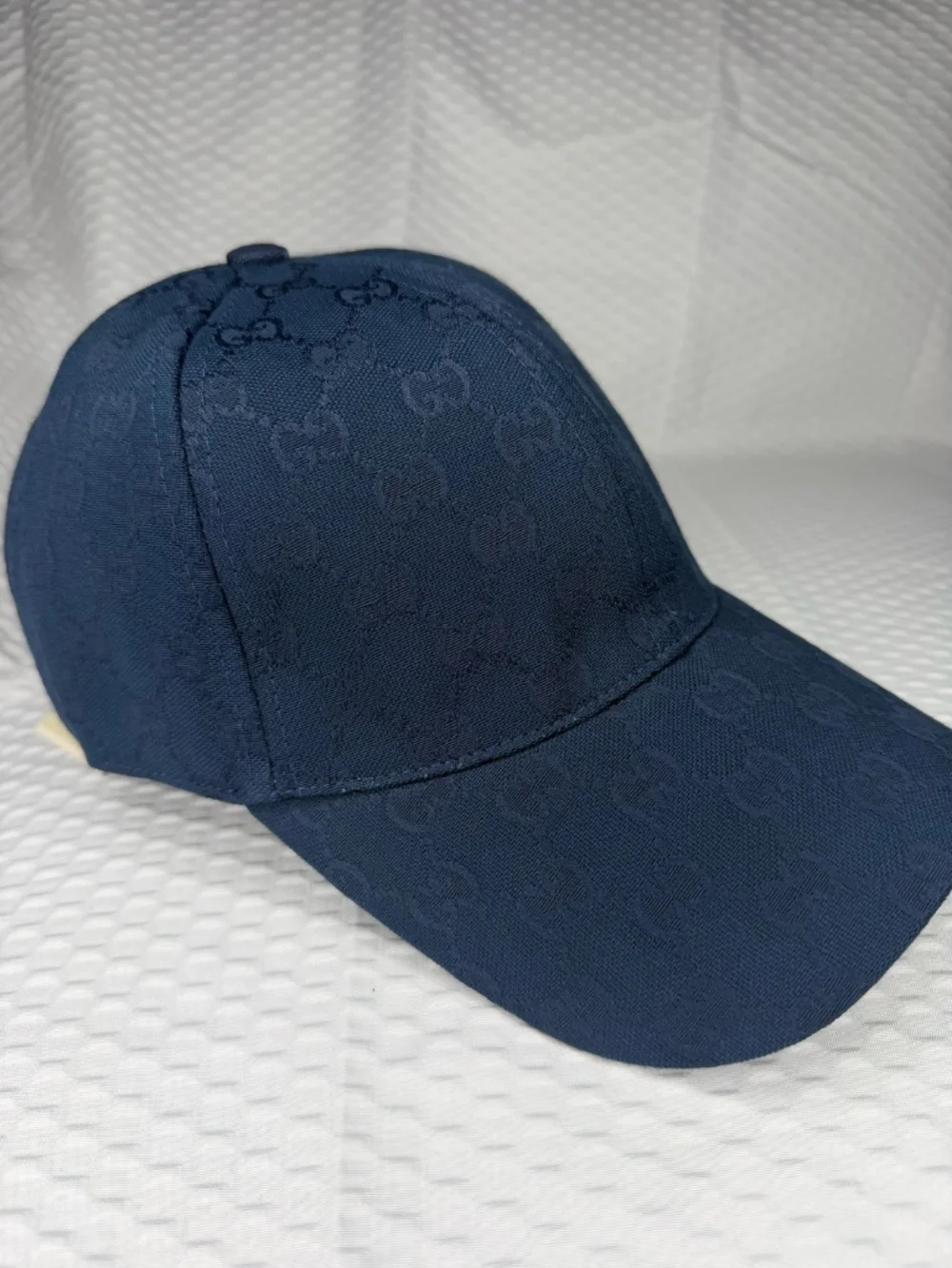 Navy double GG Monogram Baseball Cap NWT